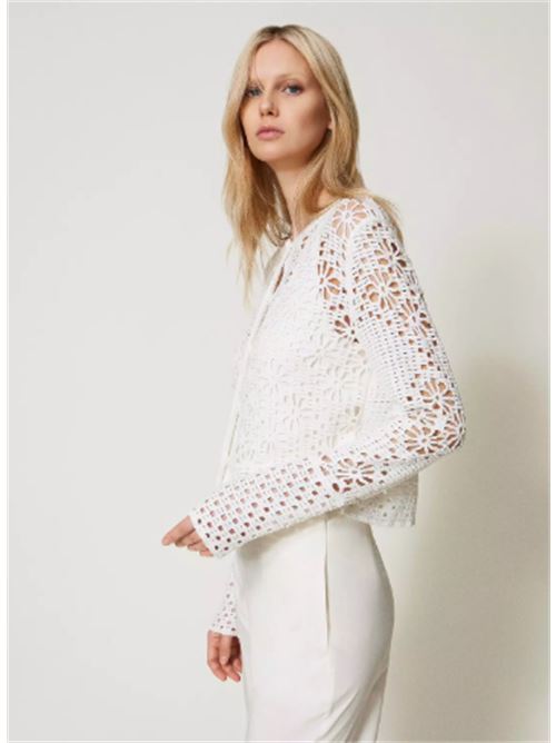 Giacca in maglia crochet a fiori Twinset TWINSET | 251TT3200-00282