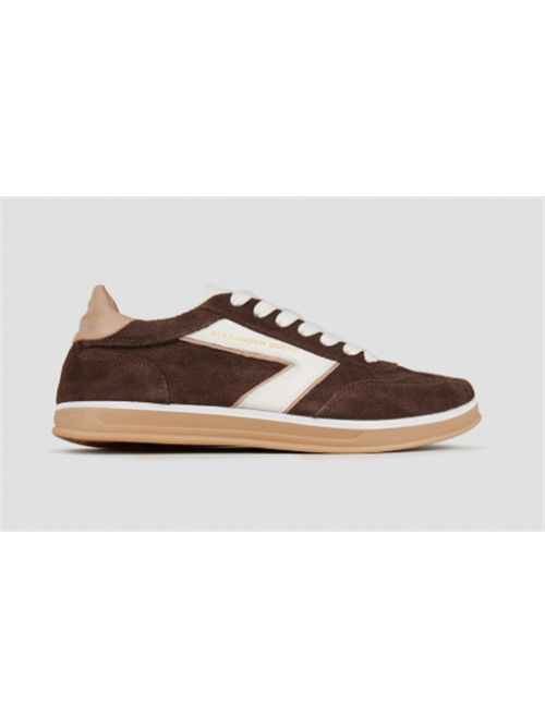 Brown off white