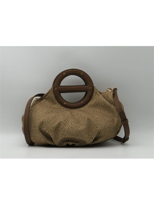 Borsa piccola a mano con tracolla e borchie jet Borbonese Borbonese | 91010210-AH1994