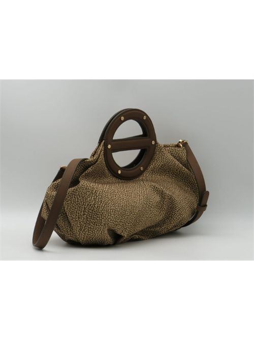 Borsa piccola a mano con tracolla e borchie jet Borbonese Borbonese | 91010210-AH1994