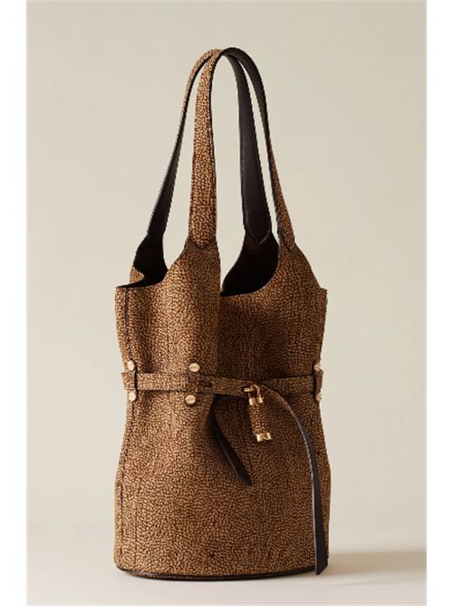 Borsa Premiere Secchiello small a spalla in camoscio OP Borbonese Borbonese | 91010271-619306