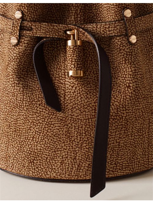 Borsa Premiere Secchiello small a spalla in camoscio OP Borbonese Borbonese | 91010271-619306