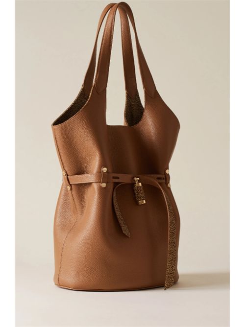 Borsa Premiere Secchiello Large a spalla in pelle Borbonese Borbonese | 91010272-0196327