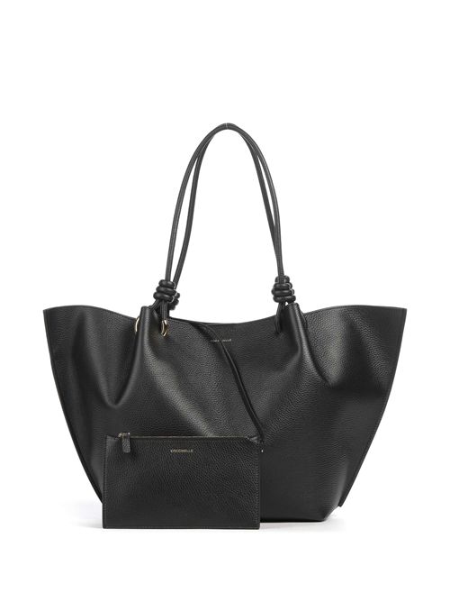 Finn Borsa shopper pelle granulata noir COCCINELLE COCCINELLE | E1U07110101-001