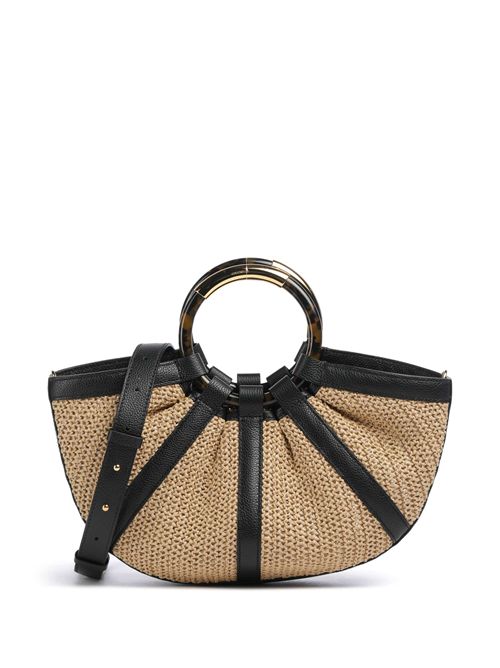 Borsa a mano paglia natural/noir COCCINELLE COCCINELLE | E1U5D180201-846