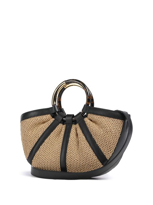 Borsa a mano paglia natural/noir COCCINELLE COCCINELLE | E1U5D180201-846