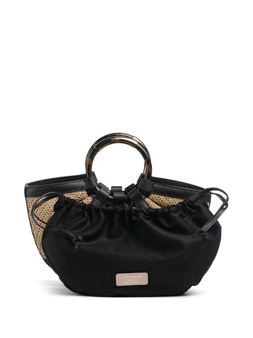 Borsa a mano paglia natural/noir COCCINELLE COCCINELLE | E1U5D180201-846