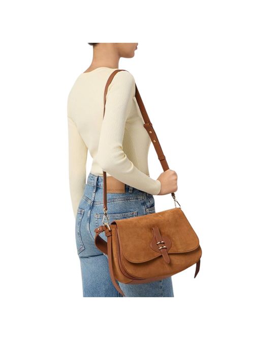 HANDBAG SUEDE LEATHER/MICRO GRA.LE. / COGNAC COCCINELLE COCCINELLE | E1U7H120101-W11