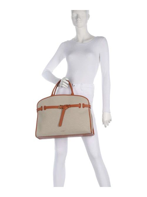 Borsa a mano tela natural/cra bCOCCINELLE COCCINELLE | E1ULE180101-822