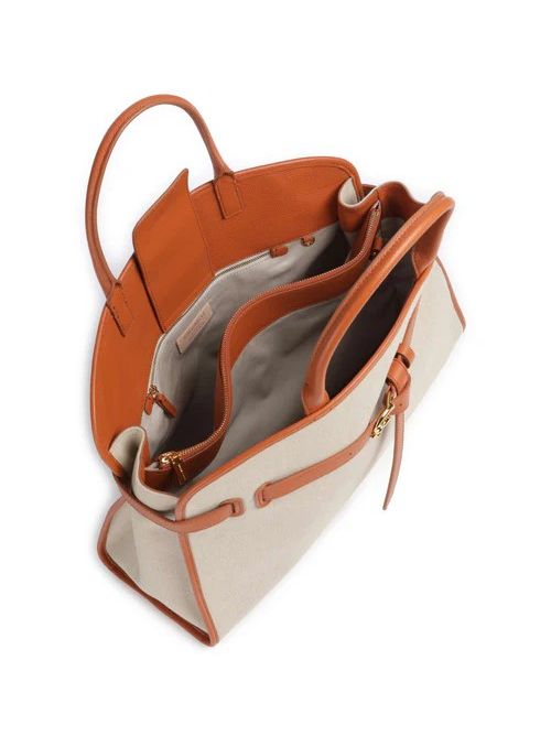 Borsa a mano tela natural/cra bCOCCINELLE COCCINELLE | E1ULE180101-822