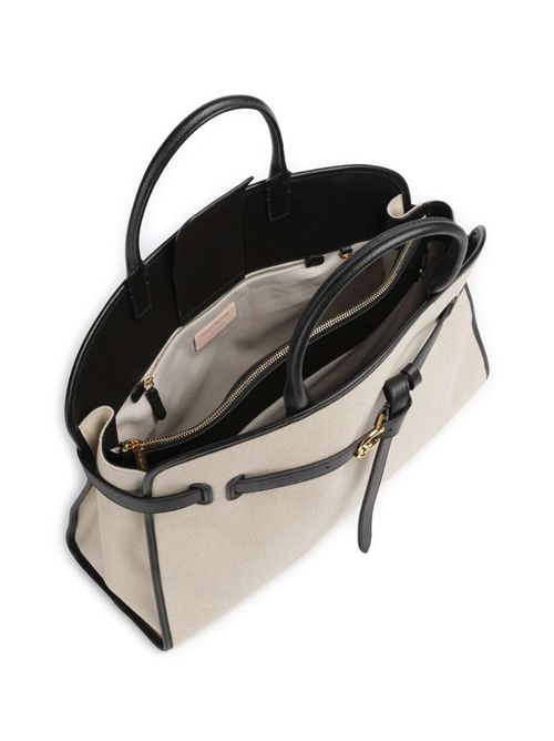 Borsa a mano tela natural/noir COCCINELLE COCCINELLE | E1ULE180101-846