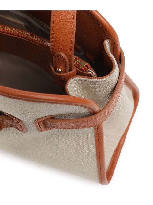 Borsa a mano tela natural/crab COCCINELLE COCCINELLE | E1ULE180401-822