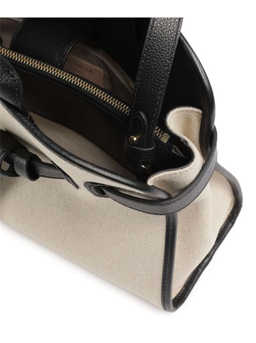 Borsa a mano tela natural/noir COCCINELLE COCCINELLE | E1ULE180401-846