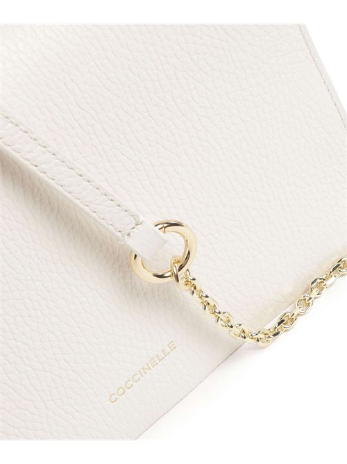 Borsa a tracolla pelle granulata pearl  COCCINELLE COCCINELLE | E5S00550201-N17