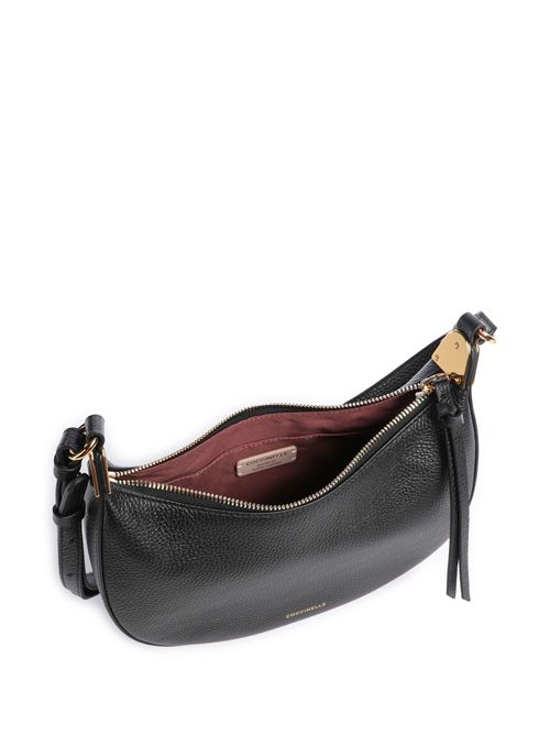 Borsa a tracolla pelle granulata noir  COCCINELLE COCCINELLE | E5U8K530101-001