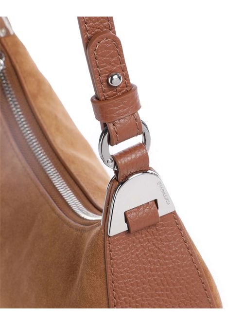 Borsa a tracolla pelle bovina ruvida cognac COCCINELLE COCCINELLE | E5U8L530101-W11