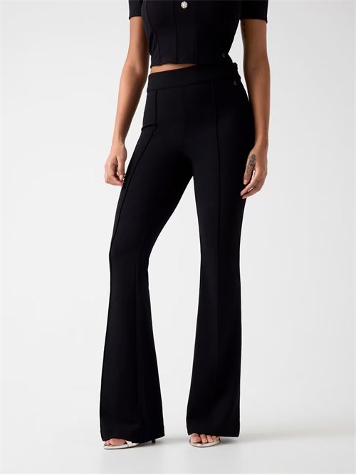 NEW FLARED EVELINA PANTALONI GUESS GUESS | W4YB01-KCBO2JBLK