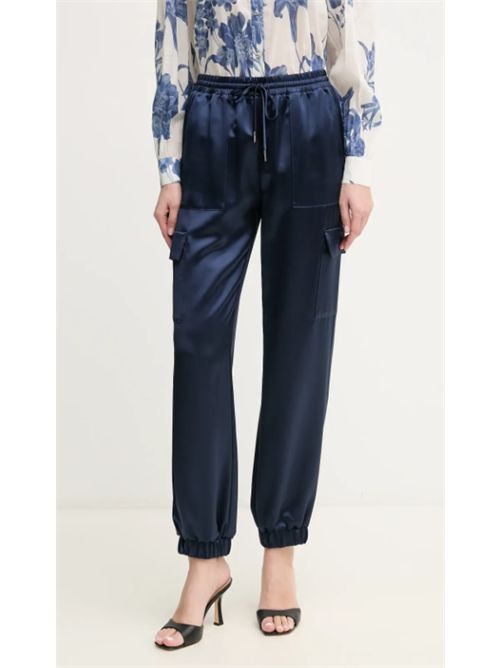 Pantalone in rasetto con coulisse Marzia Guess GUESS | W5GB08-WG7C0-G7P1