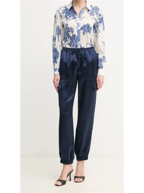 Pantalone in rasetto con coulisse Marzia Guess GUESS | W5GB08-WG7C0-G7P1