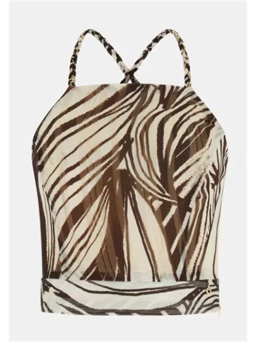 Crop top stampa floreale Gaelle Guess GUESS | W5GH74-WH9Z2PMIC