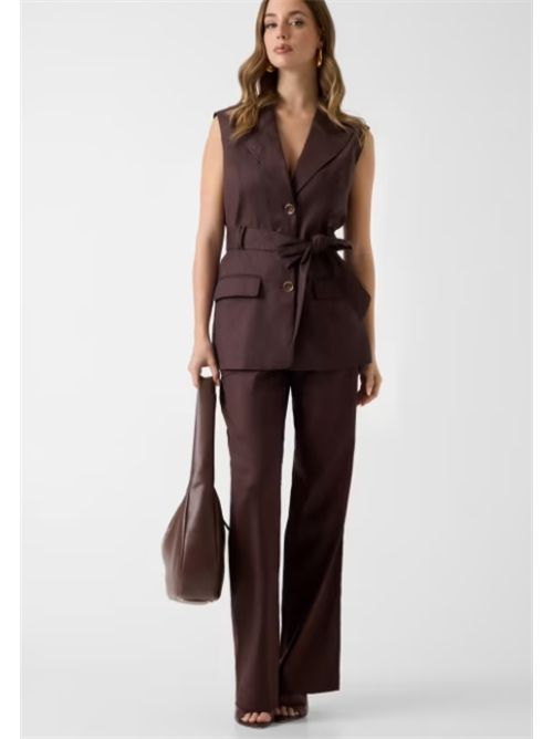 Pantalone da carpentiere in misto lino Carla Guess GUESS | W6GB08-W1799G1EB