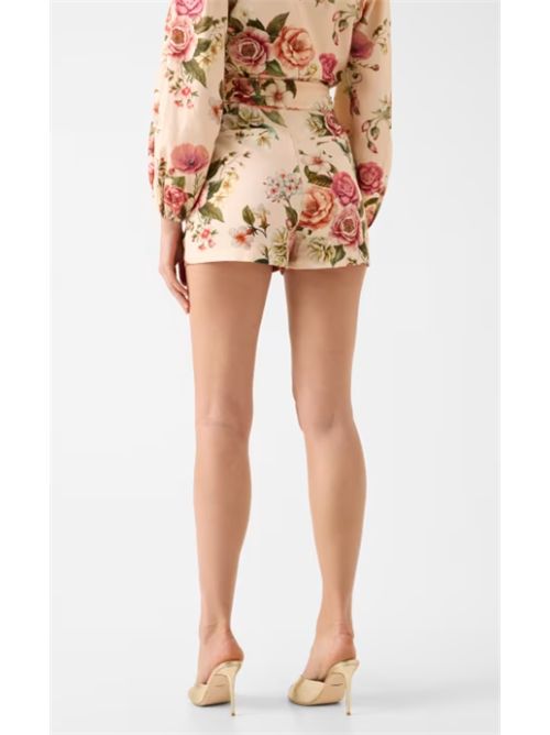 Shorts stampati in misto lino Kirsten Guess GUESS | W6GD66-W2088PMM9