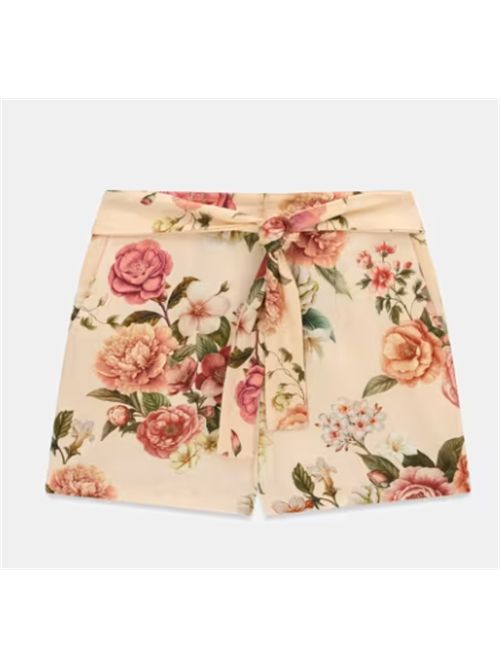 Shorts stampati in misto lino Kirsten Guess GUESS | W6GD66-W2088PMM9