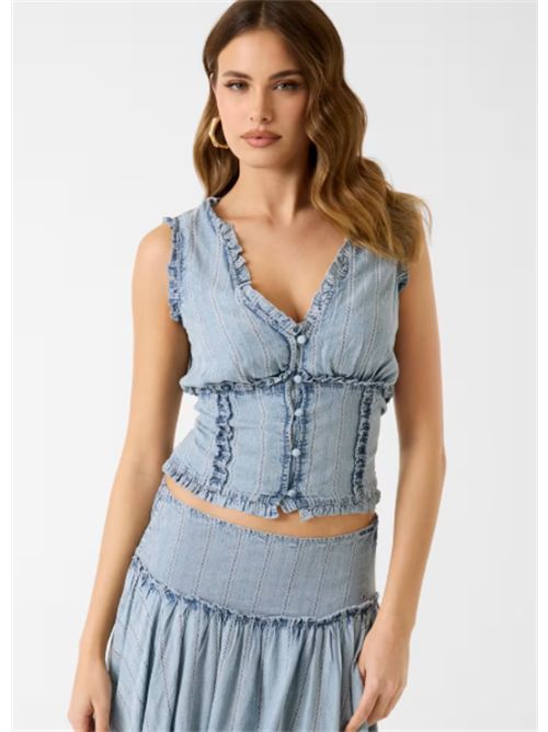 Top corsetto in Lyocell Rebeca Guess GUESS | W6GH19-D0721S0LD