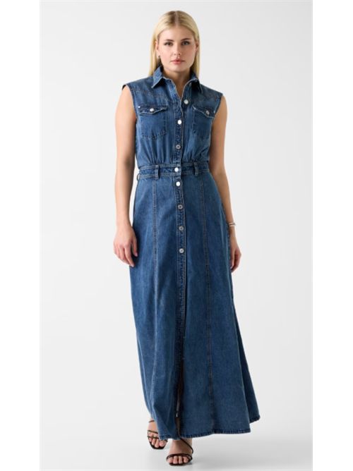 Abito maxi in denim Rugiada Guess GUESS | W6GK09-D0694BW4V