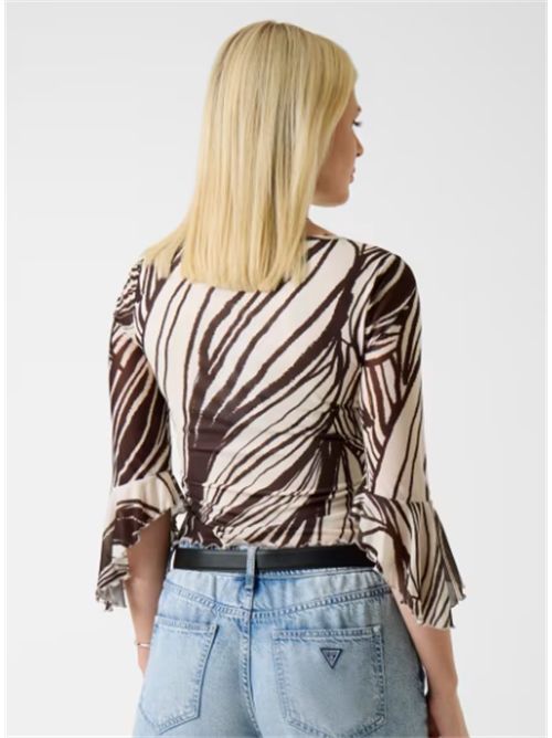 Top stampato zebra Guess GUESS | W6GP16-K2944PMIC