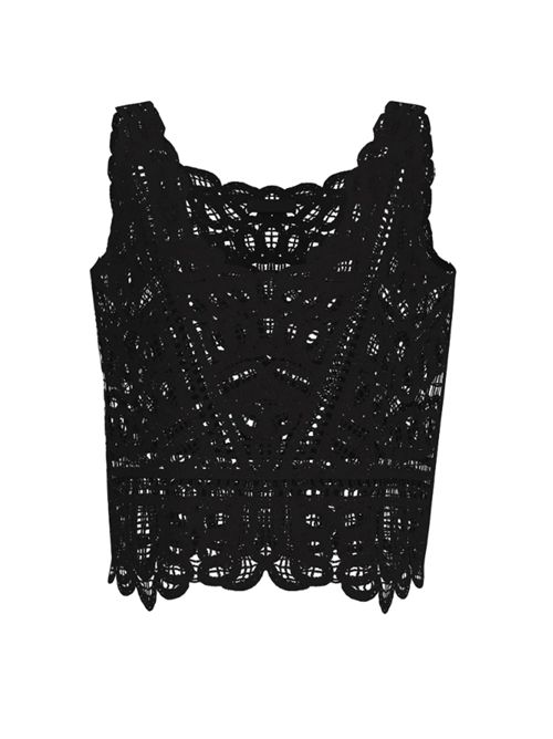 Top crop in cotone Octavia Guess GUESS | W6GR13-Z0597JBLK