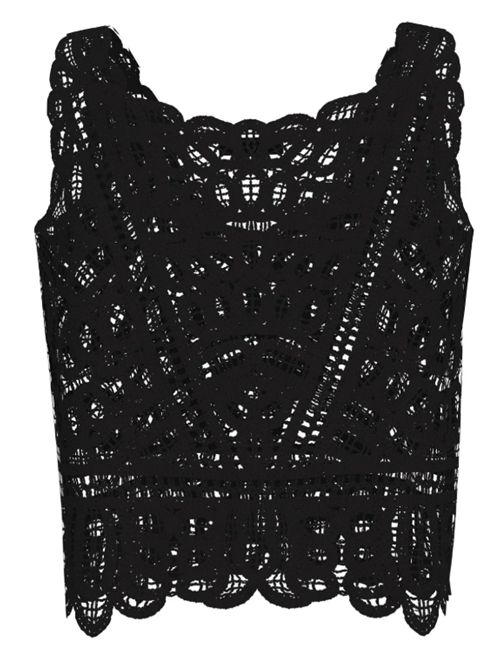 Top crop in cotone Octavia Guess GUESS | W6GR13-Z0597JBLK