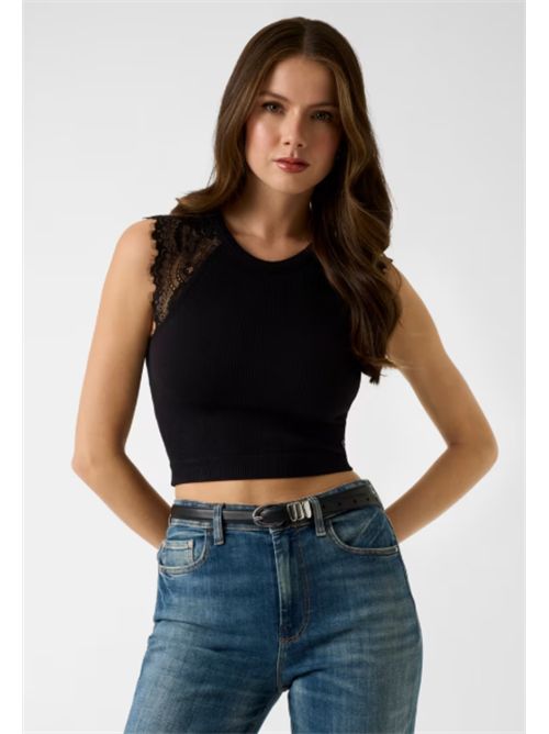 Top in pizzo Guess GUESS | W6GZ01-Z0606JBLK