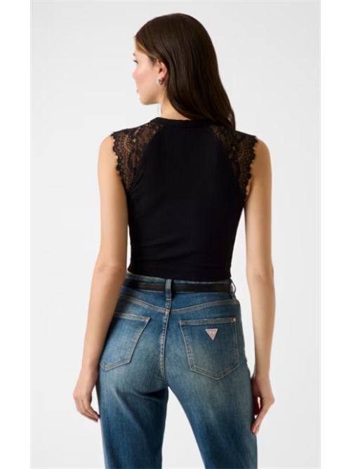 Top in pizzo Guess GUESS | W6GZ01-Z0606JBLK