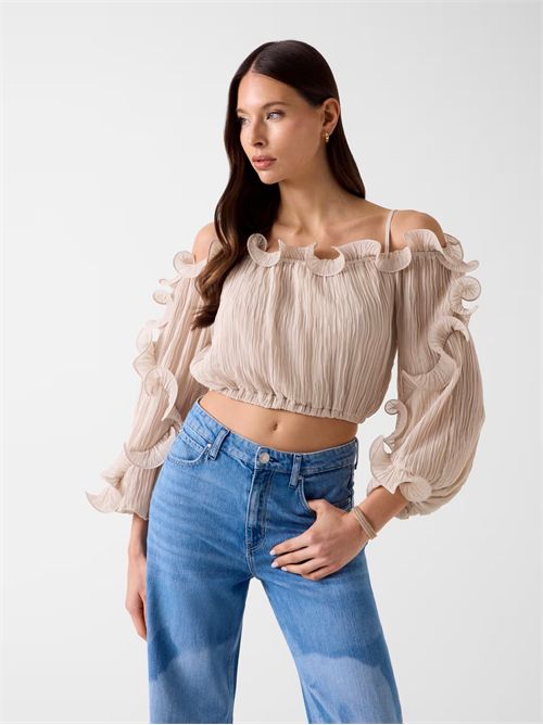 CAMICIA MANICA LUNGA LS GABRIELLA TOP GUESS GUESS | W6RH29-WI342F1PV