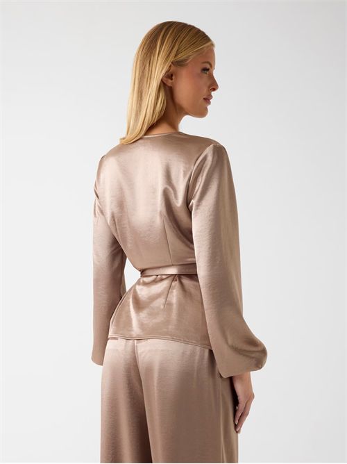 Blusa incrociata in satin GUESS GUESS | W6RH47-W2612A10L