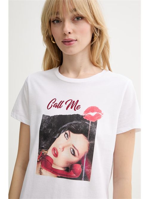 MAGLIA T-SHIRT SS CALL ME EASY TEE GUESS GUESS | W6RI08-K9RM1G011