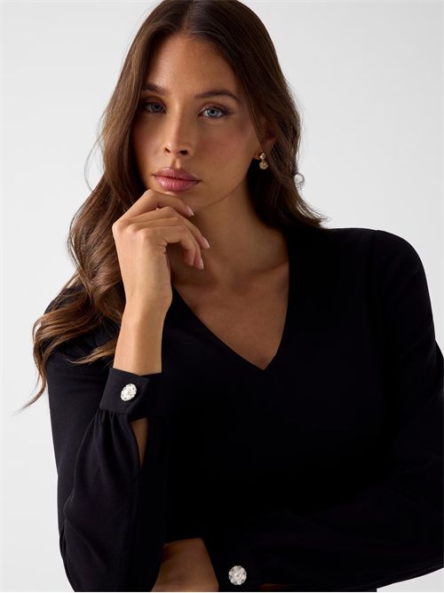 Abito mini bodycon Evelina Guess GUESS | W6RK30-KCBO2JBLK