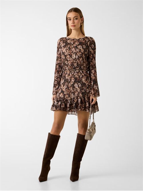 ABITO LS ILENIA PLEAT DRESS GUESS GUESS | W6RK37-WJ712PM66