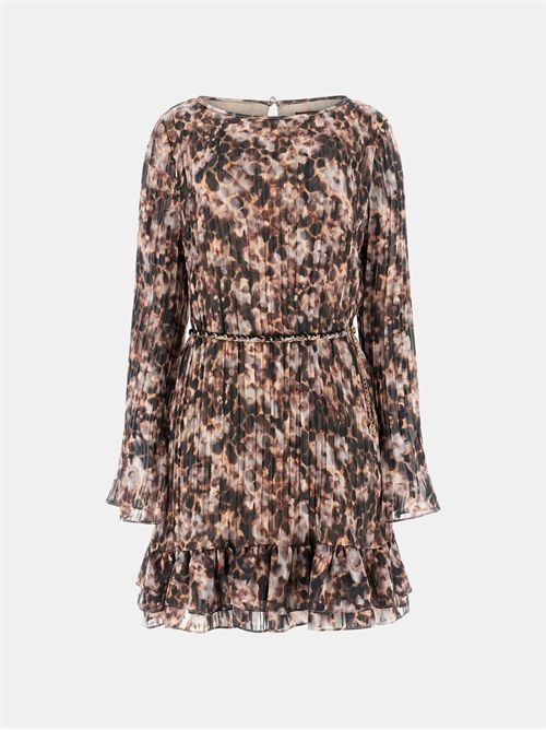 ABITO LS ILENIA PLEAT DRESS GUESS GUESS | W6RK37-WJ712PM66