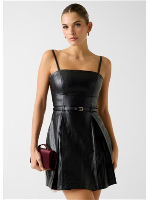 Vestito Mini in similpelle Fransiska Guess GUESS | W6RK44-WJ610JBLK