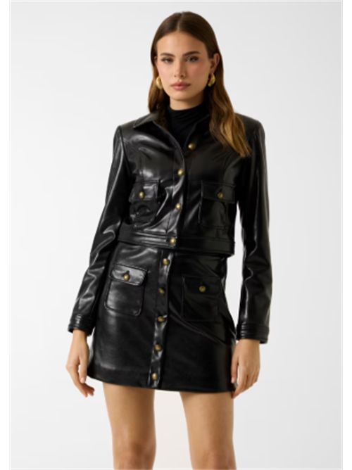 Giacca in ecopelle Blandine Guess GUESS | W6RL21-WJ620JBLK