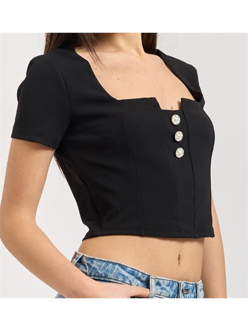 Top a scollo quadrato M/C Guess GUESS | W6RP08-KCBO2JBLK