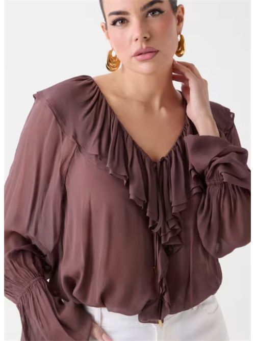Blusa a volant Adela Marciano MARCIANO | G6GH04-W2385F12W