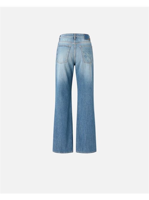 Pantalone Jeans a gamba larga con scolorimento Wanda Wide Leg Pinko PINKO | 101733-A323PJO
