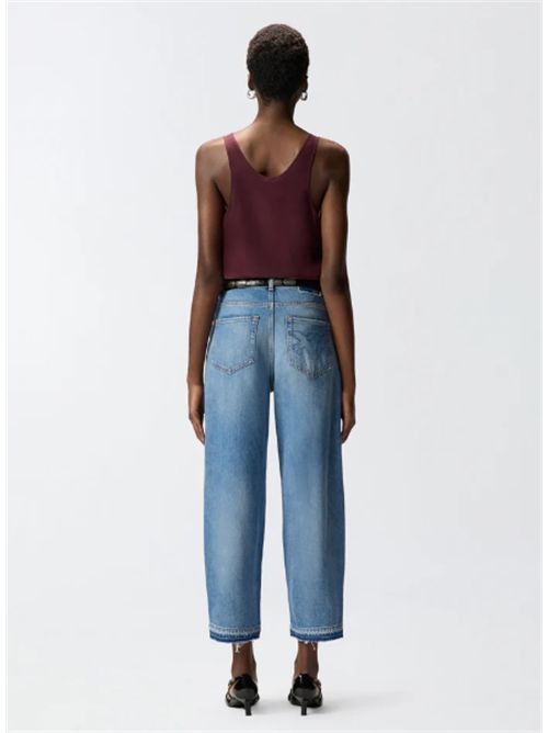 Pantalone Jeans balloon fit con scoloriture Estelle Pinko PINKO | 103857-A341-PJF