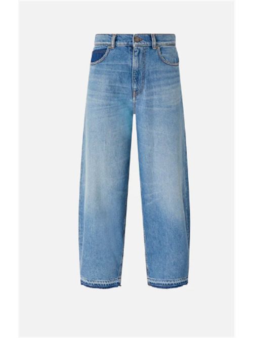 Pantalone Jeans balloon fit con scoloriture Estelle Pinko PINKO | 103857-A341-PJF