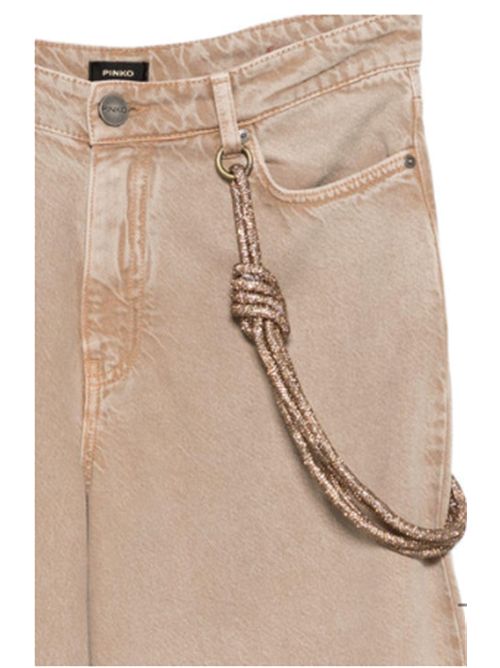 Pantalone Jeans con corda gioiello Lauryn Loose Pinko PINKO | 104601-A33RC88