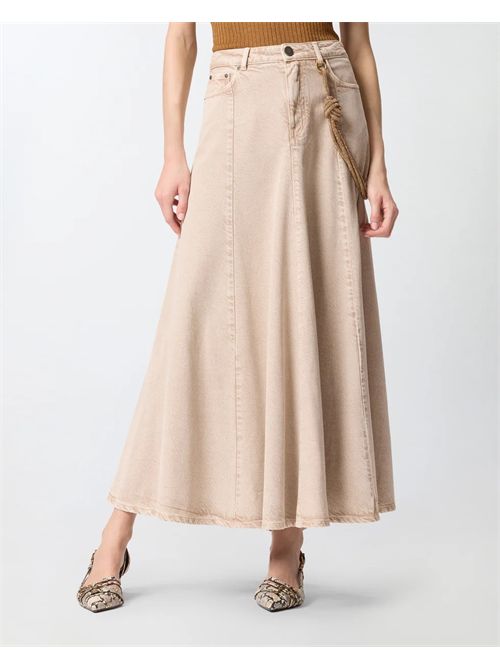 Gonna midi in denim con corda gioiello PINKO PINKO | 104647-A33RC88