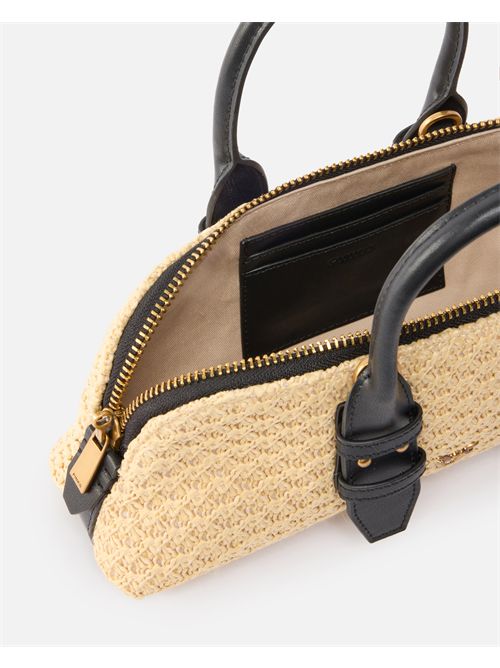 BOWLING BAG HORIZONTAL RAFIA + PINKO PINKO | 105334-A1RLC24Q